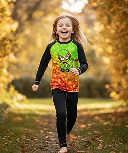 Dětské funkční spodky ROBOKOČKA černá Bamboo Ultra