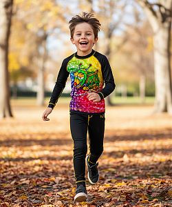 Dětské funkční spodky ROBOPES černá Bamboo Heavy