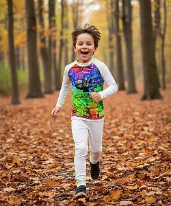 Dětské funkční spodky ROBORYBA bílá Bamboo Heavy