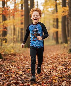 Dětské funkční spodky ROBOT černá Bamboo Light New