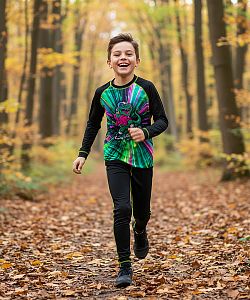 Dětské funkční spodky T-REX černá Bamboo Ultra