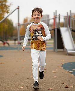 Dětské funkční spodky VIKING bílá Bamboo Heavy