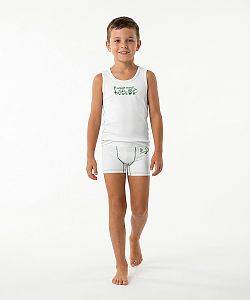 Dětské funkční trenýrky ROBOPES bílá Bamboo Ultra