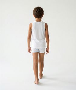 Dětské funkční trenýrky ROBOT bílá Bamboo Ultra