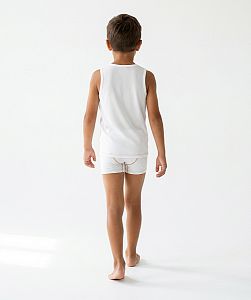 Dětské funkční trenýrky VIKING bílá Bamboo Ultra