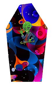 Dětské funkční triko dlouhý rukáv ALIEN černá Bamboo Thermo