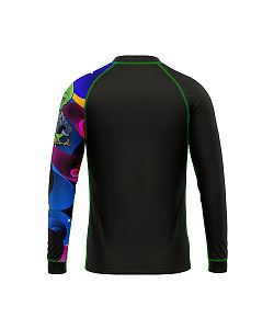 Dětské funkční triko dlouhý rukáv ALIEN černá Bamboo Thermo