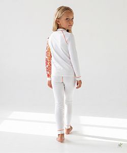 Dětské funkční triko dlouhý rukáv HAWAII Kids bílá Bamboo Thermo