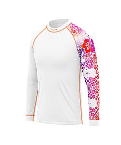 Dětské funkční triko dlouhý rukáv HAWAII Kids bílá Bamboo Thermo