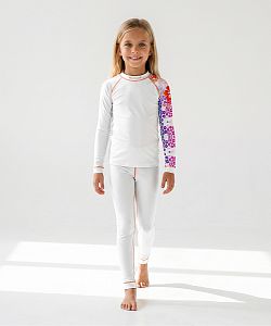 Dětské funkční triko dlouhý rukáv HAWAII Kids bílá Bamboo Thermo