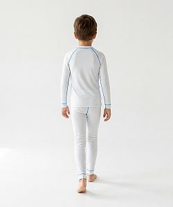 Dětské funkční triko dlouhý rukáv ROBOT bílá Bamboo Light New