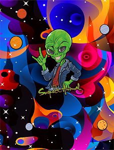 Dětské funkční triko krátký rukáv ALIEN bílá Bamboo Heavy