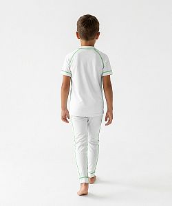 Dětské funkční triko krátký rukáv ALIEN bílá Bamboo Light New