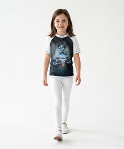 Dětské funkční triko krátký rukáv EMILY bílá Bamboo Light New