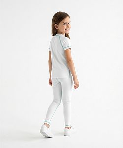 Dětské funkční triko krátký rukáv EMILY bílá Bamboo Ultra
