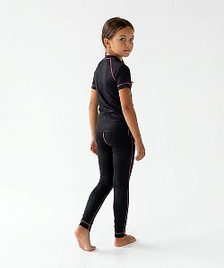 Dětské funkční triko krátký rukáv JEDNOROŽEC černá Bamboo Light New