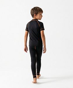 Dětské funkční triko krátký rukáv ROBORYBA černá Bamboo Light New