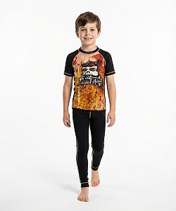 Dětské funkční triko krátký rukáv VIKING černá Bamboo Light New