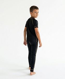 Dětské funkční triko krátký rukáv VIKING černá Bamboo Light New