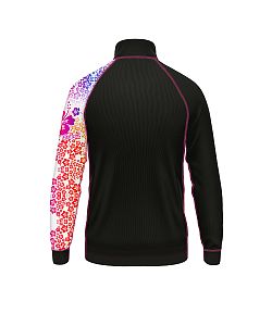 Dětské funkční triko se zipem HAWAII Kids černá Bamboo Thermo