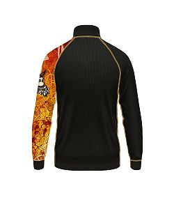 Dětské funkční triko se zipem VIKING černá Bamboo Thermo