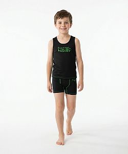 Dětský funkční nátělník ALIEN černá Bamboo Ultra