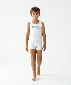 Dětský funkční nátělník EMILY bílá Bamboo Ultra