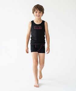 Dětský funkční nátělník HAWAII černá Bamboo Ultra