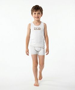 Dětský funkční nátělník KEEP CALM bílá Bamboo Ultra