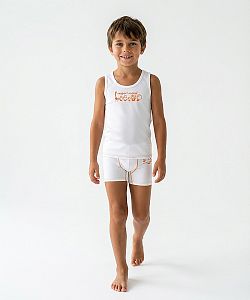 Dětský funkční nátělník ROBOKOČKA bílá Bamboo Ultra