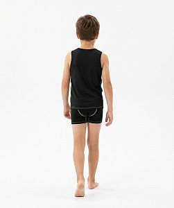 Dětský funkční nátělník ROBOKOČKA černá Bamboo Ultra