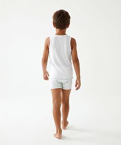 Dětský funkční nátělník ROBOPES bílá Bamboo Ultra