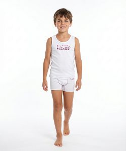 Dětský funkční nátělník ŠKLÍBA bílá Bamboo Ultra