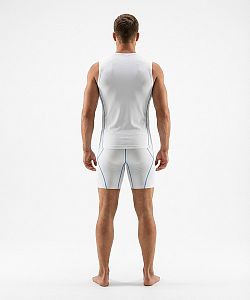 Pánské funkční scampolo bílá/modrá Bamboo Ultra