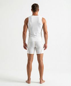 Pánské funkční scampolo bílá/rezavá Bamboo Ultra