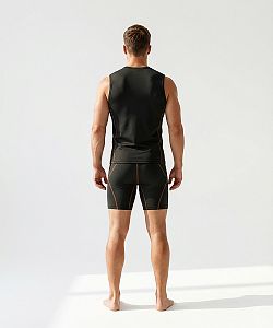 Pánské funkční scampolo černá/rezavá Bamboo Ultra