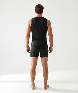 Pánské funkční scampolo černá/zelená Bamboo Ultra