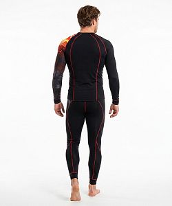 Pánské funkční spodky dlouhé ADVENTURE černá Bamboo Thermo