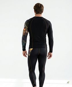 Pánské funkční spodky dlouhé HUNTER černá Bamboo Thermo