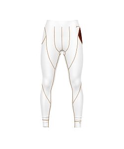 Pánské funkční spodky dlouhé SKULL bílá Bamboo Thermo