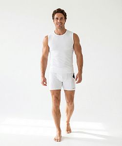 Pánské funkční trenýrky ADVENTURE bílá Bamboo Ultra