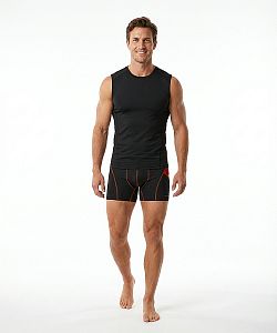 Pánské funkční trenýrky BIKES černá Bamboo Ultra