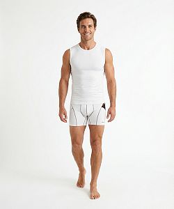 Pánské funkční trenýrky ROUTE 66 bílá Bamboo Ultra