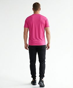 Pánské funkční tričko BASIC krátký rukáv růžová Bamboo Technical