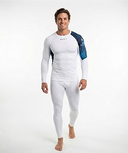 Pánské funkční triko dlouhý rukáv ARCHITECT bílá Bamboo Ultra