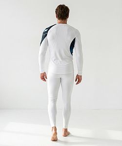 Pánské funkční triko dlouhý rukáv ARCHITECT bílá Bamboo Ultra