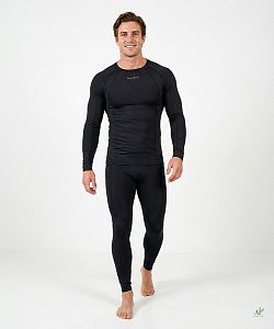 Pánské funkční triko dlouhý rukáv BLACK Bamboo Thermo