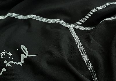 Pánské funkční triko dlouhý rukáv černá/šedá Bamboo Ultra