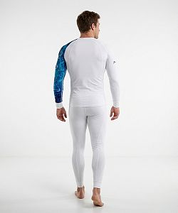 Pánské funkční triko dlouhý rukáv D.N.A. bílá Bamboo Thermo