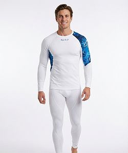 Pánské funkční triko dlouhý rukáv D.N.A. bílá Bamboo Ultra